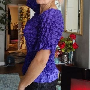 Deep purple stretch top